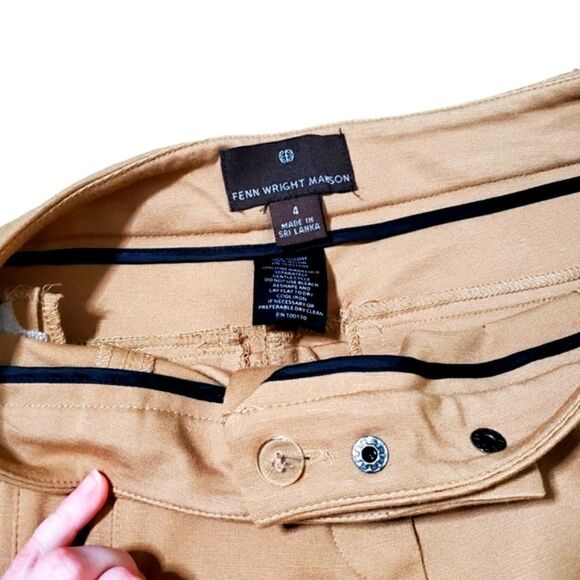 Fenn Wright Manson Womens Tapered Tan Pants Size 4 - Picture 13 of 14